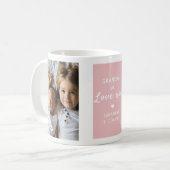 Wir Liebe Sie | 2 FotoCollage | Tasse des Kaffees (Vorderseite Links)