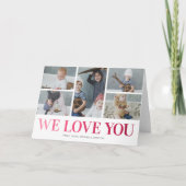 Wir Liebe Sie 5 Foto Muttertag Karte (Vorderseite)