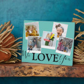 Wir Liebe Sie | 5 FotoCollage | Fotoplatte (Seite)