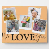 Wir Liebe Sie | 5 FotoCollage | Fotoplatte (Vorderseite)