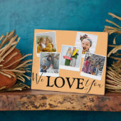 Wir Liebe Sie | 5 FotoCollage | Fotoplatte (Seite)