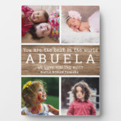Wir Liebe Sie Abuela 4 Foto Collage Wood Fotoplatte (Vorderseite)