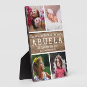 Wir Liebe Sie Abuela 4 Foto Collage Wood Fotoplatte (Seite)