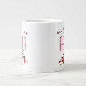 Wir Liebe Sie Abuela Burgundy Floral Jumbo-Tasse (Vorderseite)