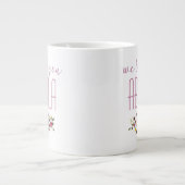 Wir Liebe Sie Abuela Pink Floral Jumbo-Tasse (Vorderseite)