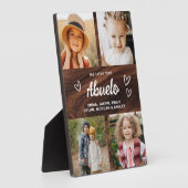 Wir Liebe Sie Abuelo Rustikale Holzfotografie Coll Fotoplatte (Seite)