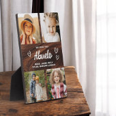 Wir Liebe Sie Abuelo Rustikale Holzfotografie Coll Fotoplatte