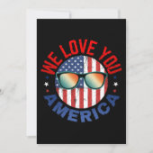 Wir Liebe Sie Amerika Einladung (Vorderseite)