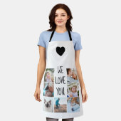 Wir Liebe Sie | Benutzerdefiniertes Sortierraster  Schürze (Getragen)