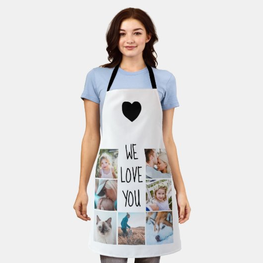 Wir Liebe Sie | Benutzerdefiniertes Sortierraster  Schürze (Getragen)