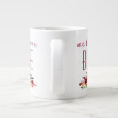 Wir Liebe Sie Bubbe Burgund Floral Jumbo-Tasse (Rückseite)