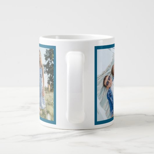 Wir Liebe Sie Bubbe Großmutter 6 Foto Jumbo-Tasse (Rückseite)