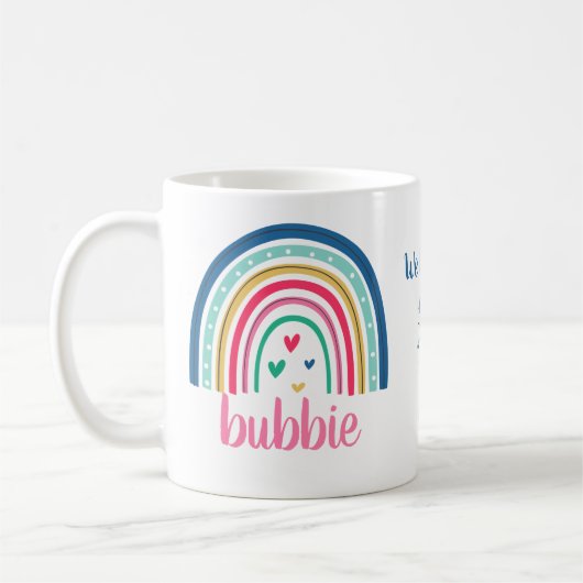 Wir Liebe Sie Bubbie Rainbow Kaffee Tasse (Links)