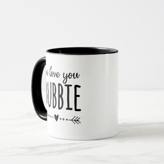 Wir Liebe Sie Bubbie Tasse (Vorderseite Links)