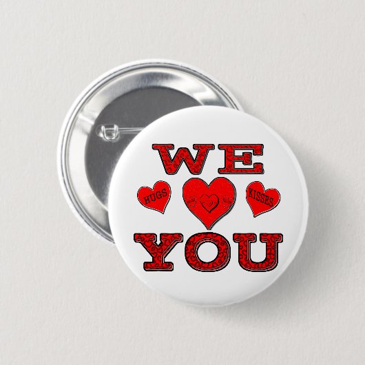 Wir Liebe Sie Button (Vorne & Hinten)