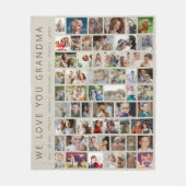 Wir Liebe Sie | Custom 54 FotoCollage Fleecedecke (Vorderseite)