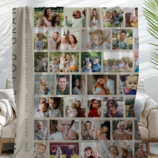 Wir Liebe Sie | Custom 54 FotoCollage Fleecedecke