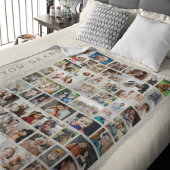 Wir Liebe Sie | Custom 54 FotoCollage Fleecedecke