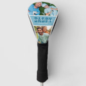 Wir Liebe Sie Daddy 2 Foto Blue Golf Headcover (Vorderseite)