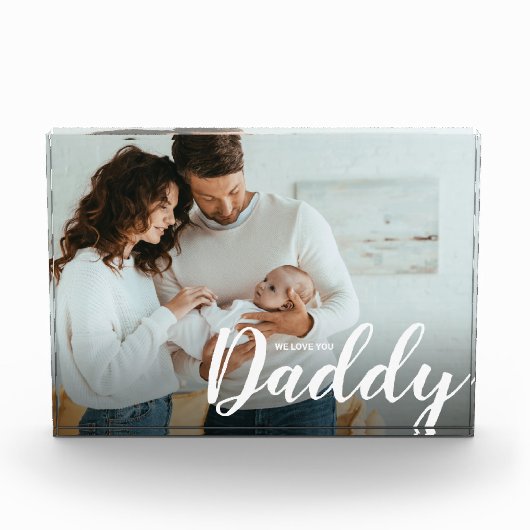 Wir Liebe Sie Daddy Custom Foto (Vorderseite)