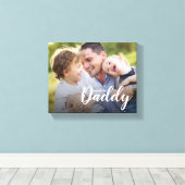 Wir Liebe Sie Daddy Custom Foto Leinwanddruck (Insitu (Holzboden))