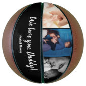 Wir Liebe Sie Daddy Custom Foto Names Basketball (Vertikal)