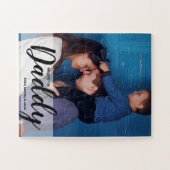 Wir Liebe Sie Daddy Custom Foto Names Puzzle (Horizontal)