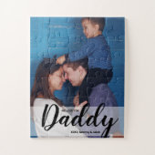 Wir Liebe Sie Daddy Custom Foto Names Puzzle (Vertikal)