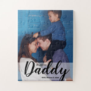 Wir Liebe Sie Daddy Custom Foto Names Puzzle