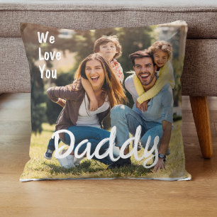 Wir Liebe Sie Daddy Custom Foto Vathers Day Kissen
