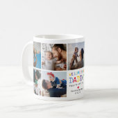 Wir Liebe Sie Daddy Foto Collage Kaffee Tasse (Vorderseite Links)
