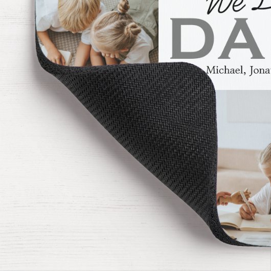 Wir Liebe Sie Daddy Foto Mouse Pad Mousepad (Ecke)