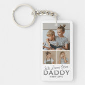 Wir Liebe Sie Daddy Foto Schlüsselanhänger (Vorderseite)