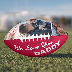 Wir Liebe Sie Daddy FotoCollage Football