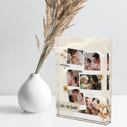 Wir Liebe Sie Daddy FotoCollage Fotoblock