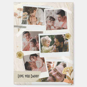 Wir Liebe Sie Daddy FotoCollage Magnet