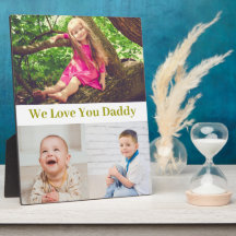 Wir Liebe Sie Daddy Gold Script Foto Collage