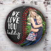 Wir Liebe Sie Daddy Leather Print 2 Foto Collage Baseball