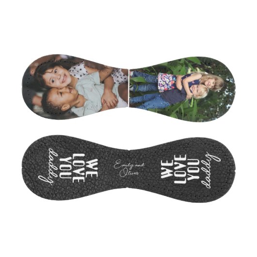 Wir Liebe Sie Daddy Leather Print 2 Foto Collage Baseball (Paneele)