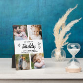 Wir Liebe Sie Daddy Modern Foto Collage Fotoplatte (Seite)