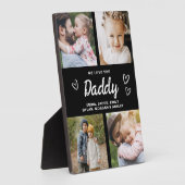 Wir Liebe Sie Daddy Modern Foto Collage Fotoplatte (Seite)