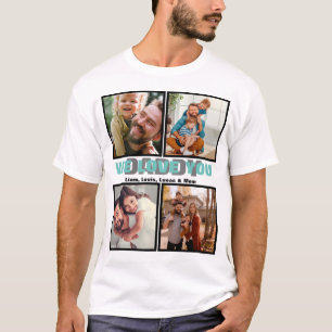 Wir Liebe Sie Daddy Modernes Vatertag-Foto T-Shirt