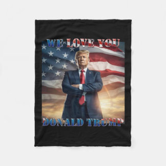 Wir Liebe Sie Donald Trump Fleecedecke