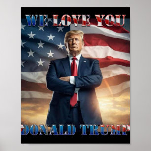 Wir Liebe Sie Donald Trump Poster