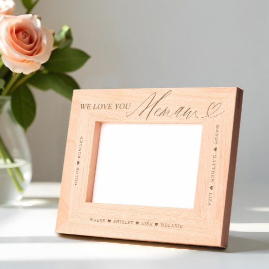 Wir Liebe Sie erinnern sich an die Namen von Großk Geätzte Rahmen