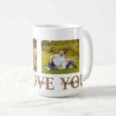 Wir Liebe Sie Foto Kaffeetasse (VorderseiteRechts)