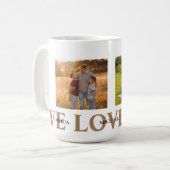 Wir Liebe Sie Foto Kaffeetasse (Vorderseite Links)