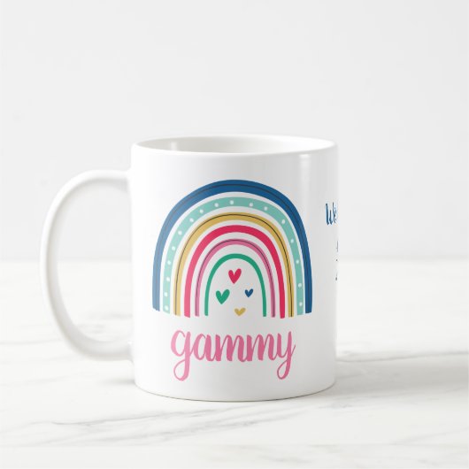 Wir Liebe Sie Gammy Rainbow Coffee Tasse (Links)