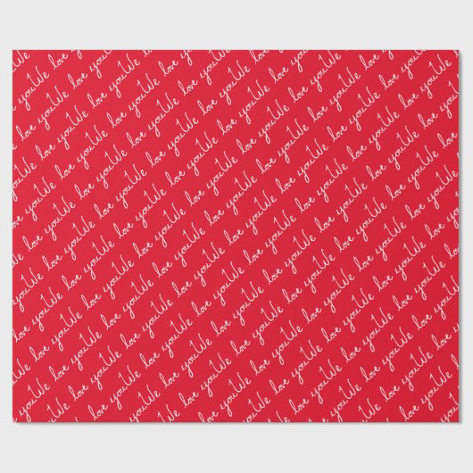 Wir Liebe Sie Geschenkpapier (Flach)