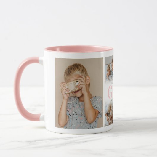 Wir Liebe Sie Gigi Foto Collage Tasse (Links)